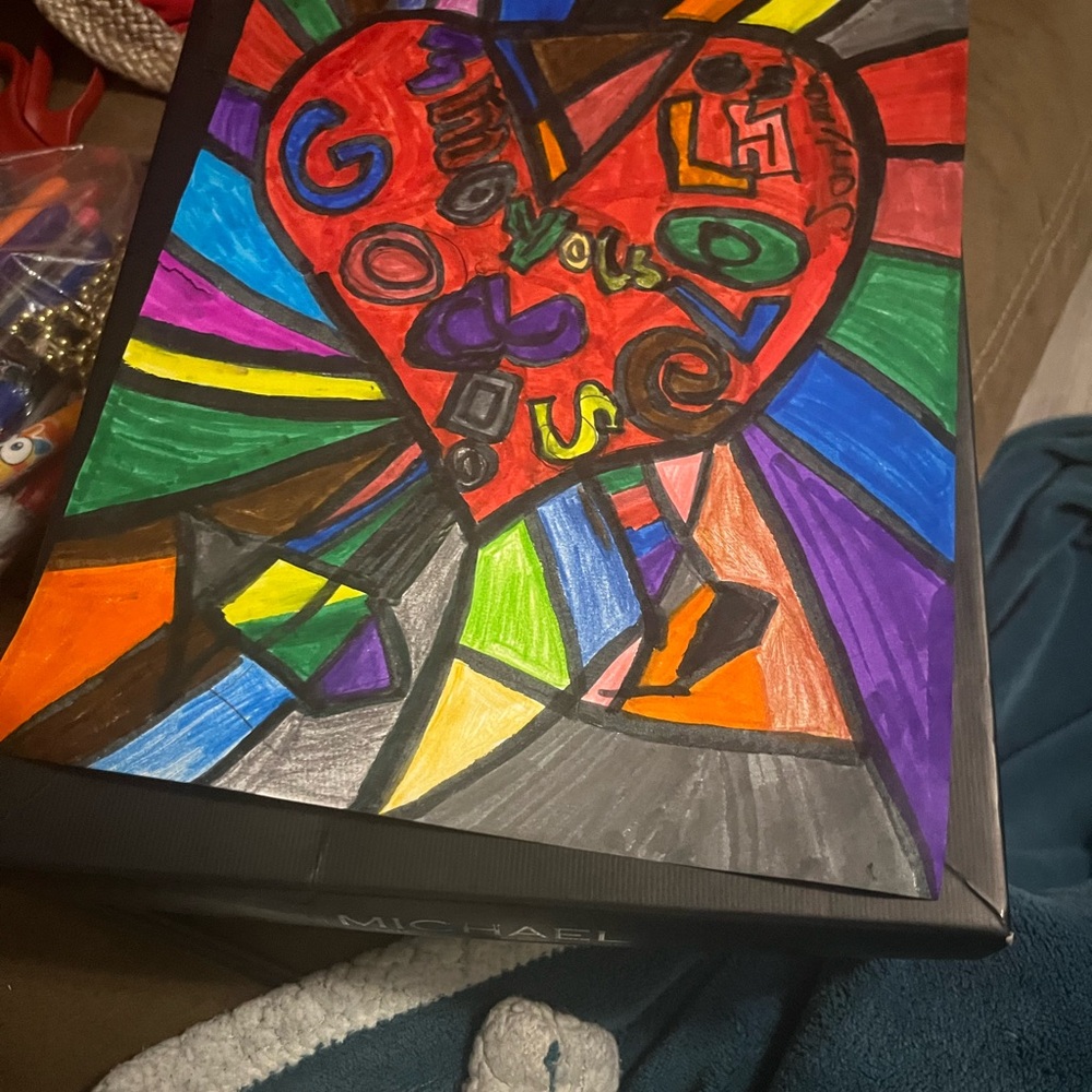 Colorful Heart Art by Michaels